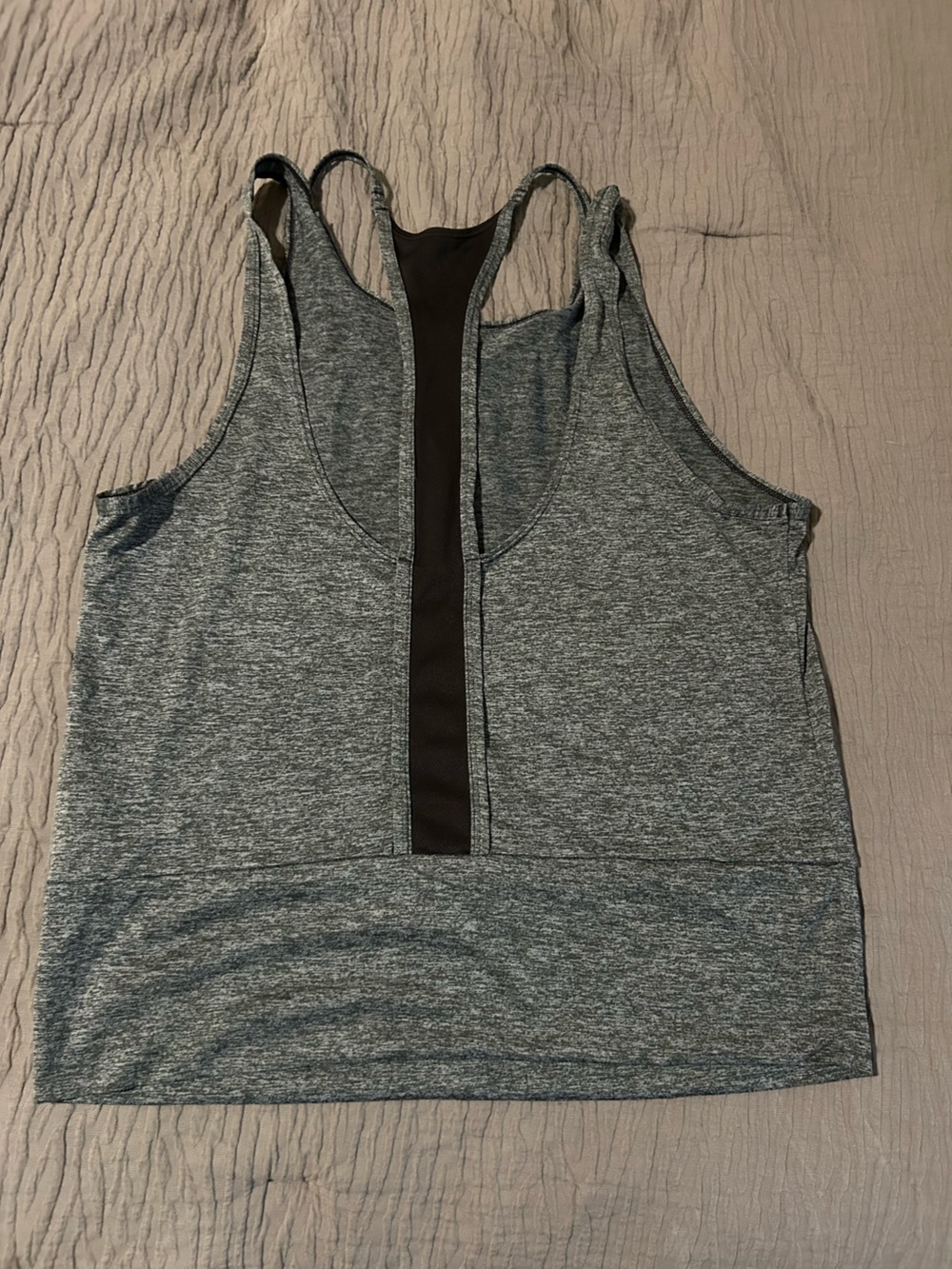Nike Grey Women’s Performance Racerback Tank - Picture 2 of 3